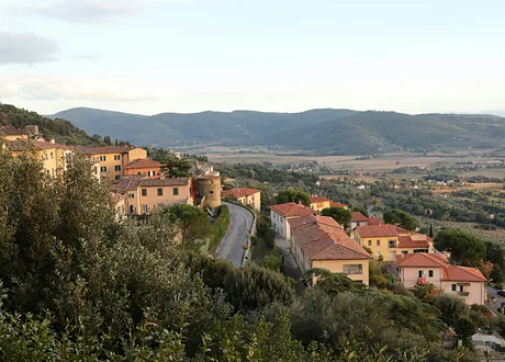 Kortona ir Val di Kjanos slėnis