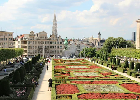 Vaizdas nuo Mont des Arts Briuselyje
