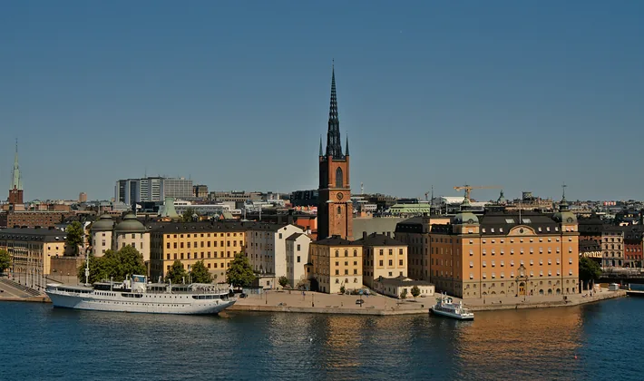 Stokholmo Gamla Stanas nuo vandens
